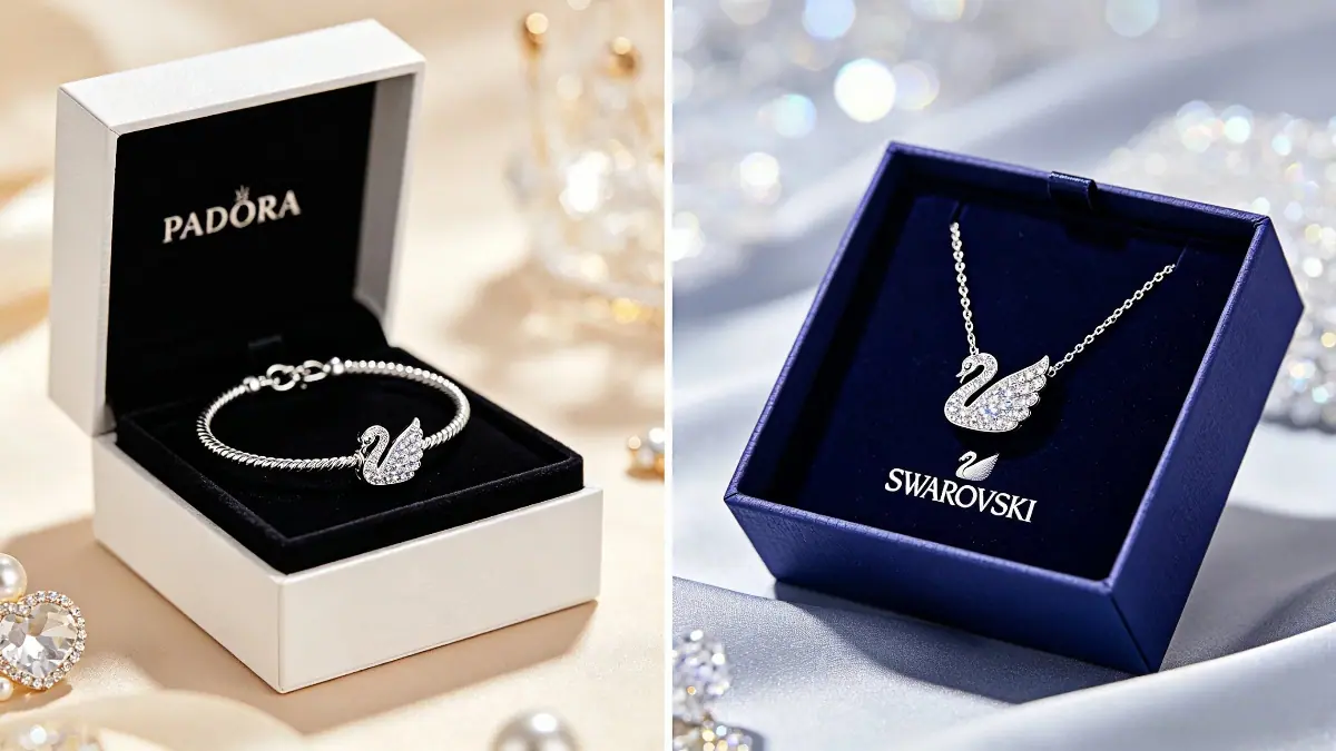 Pandora jewelry vs Swarovski: A side-by-side comparison of charm bracelets and crystal necklaces