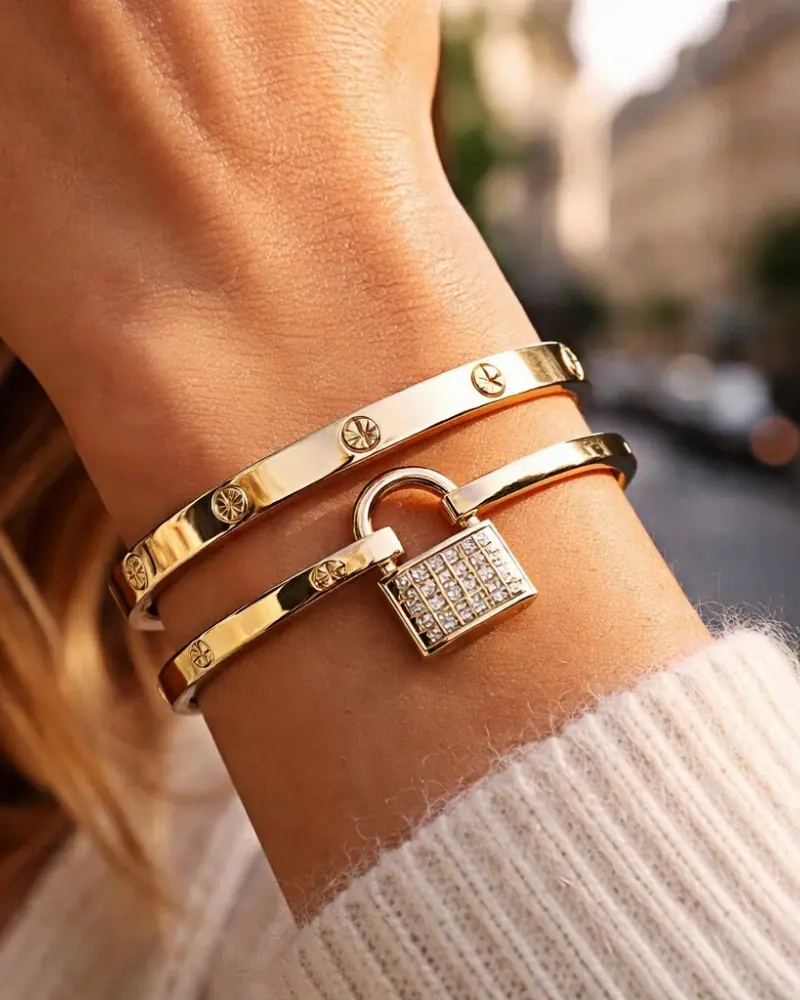 Styling Cartier Love bracelet and Tiffany Lock for everyday wear