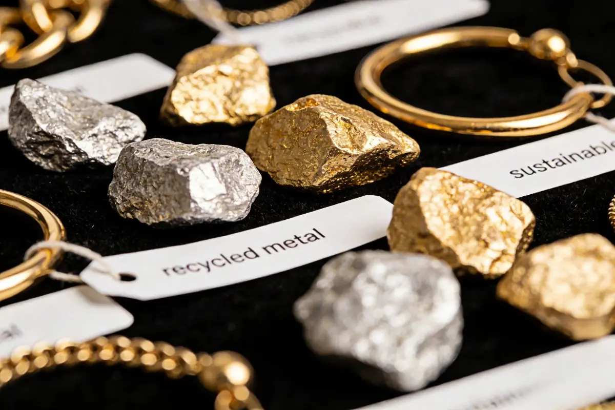 Ethically sourced 18k gold and 100% recycled sterling silver used in John Hardy luxury jewelry collections