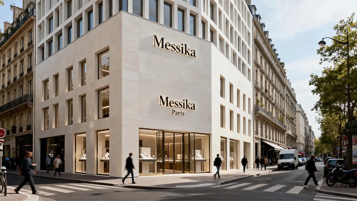 A guide explaining where is Messika jewelry from featuring their Paris headquarters
